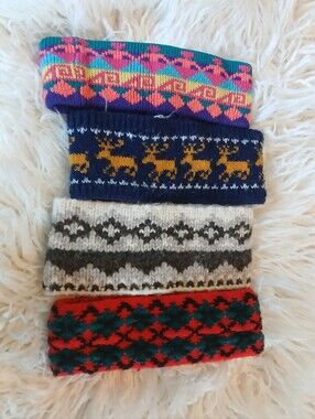 Vintage Knit Headbands - Multicolor